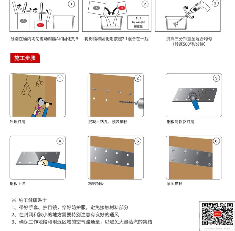 包钢龙门镇粘钢加固施工过程